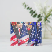 Donald Trump gewinnt Amtseid am 20. Januar Postkarte (Stehend Vorderseite)