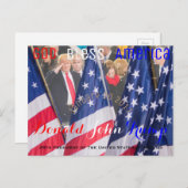 Donald Trump gewinnt Amtseid am 20. Januar Postkarte (Vorne/Hinten)