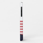 Donald Trump - Gewohnter Text| Blau Case-Mate iPhone Hülle (Hinten/Links)