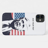 Donald Trump - Gewohnter Text| Blau Case-Mate iPhone Hülle (Rückseite (Horizontal))