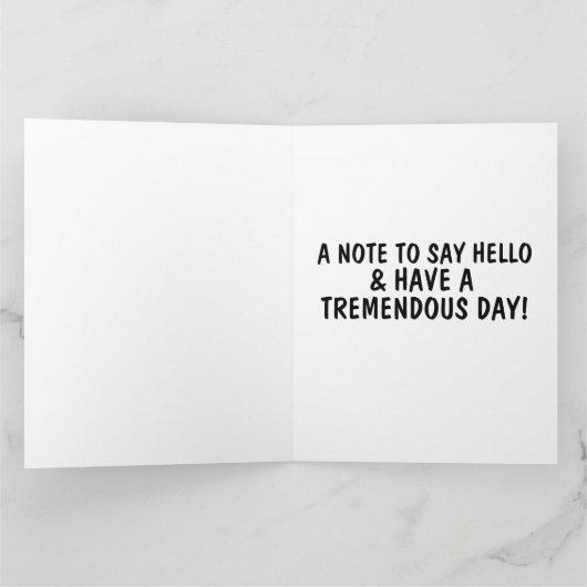 DONALD TRUMP GIANT HELLO CARD FÜR MAMA-KARTEN KARTE (Innenseite)