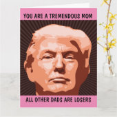 DONALD TRUMP GIANT HELLO CARD FÜR MAMA-KARTEN KARTE (Gelbe Blume)