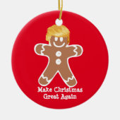 Donald Trump Gingerbread man Keramik Ornament (Vorne)
