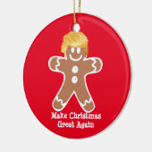 Donald Trump Gingerbread man Keramik Ornament (Links)