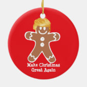 Donald Trump Gingerbread man Keramik Ornament (Hinten)