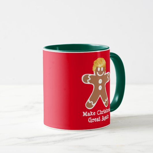 Donald Trump Gingerbread man Tasse (VorderseiteRechts)