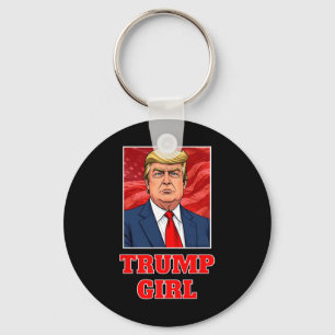 Donald Trump Girl Funny Great America Präsident Su Schlüsselanhänger