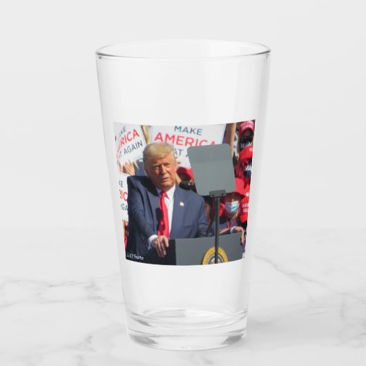 Donald Trump Glas (Vorderseite)