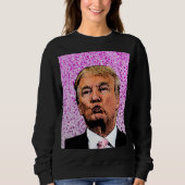 DONALD TRUMP GLITZER KISS FRAUEN T - SHIRT (Vorderseite)
