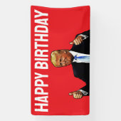 DONALD TRUMP GLÜCKLICH BIRTHDAY PARTY BANNER (Vertikal)