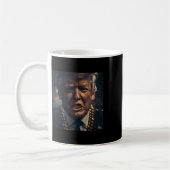 Donald Trump Gold Grillz Kaffeetasse (Links)