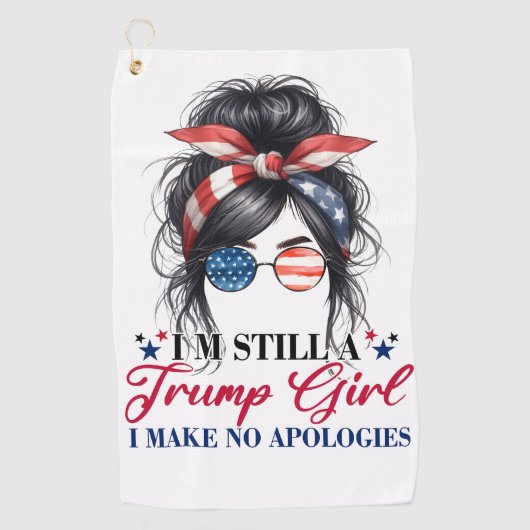 Donald Trump Golfhandtuch (Vorderseite)