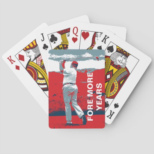 Donald Trump Golfing Playing Cards Spielkarten (Rückseite)
