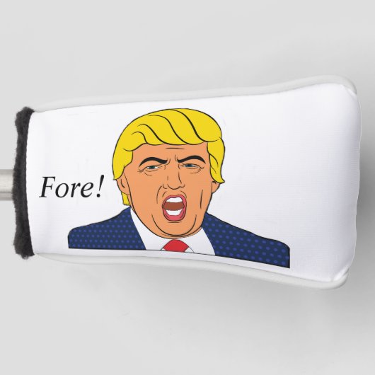 Donald Trump: Golfspieler-in-Leiter Golf Headcover (Vorderseite)