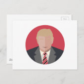 Donald Trump Grafische Vertretung Postkarte (Vorne/Hinten)