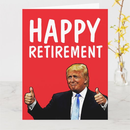 DONALD TRUMP GROSSE ÜBERSICHTLICHE KARTEN (Gelbe Blume)