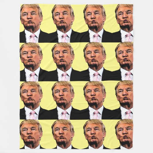 DONALD-TRUMP-GROSSER FLEECKET FLEECEDECKE (Vorderseite)