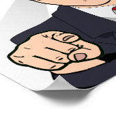 Donald Trump Gruß - Happy Birthday -.png Poster (Ecke)