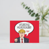 Donald Trump Gruß - Happy Birthday -.png Postkarte (Stehend Vorderseite)