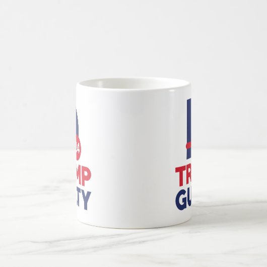 Donald Trump Guilty Kaffeetasse (Mittel)