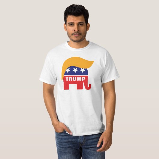 Donald Trump Hair GOP Elephant-Logo T-Shirt (Vorne ganz)