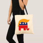 Donald Trump Hair GOP Elephant-Logo Tragetasche (Vorderseite (Produkt))