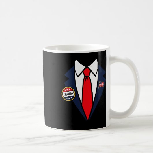 Donald Trump Halloween Costume Easy Last Minute Co Kaffeetasse (Rechts)