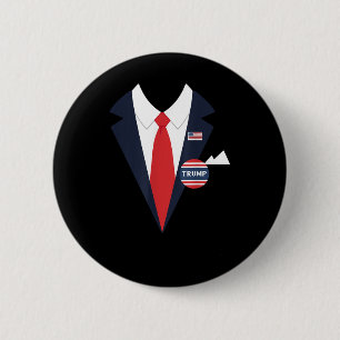 Donald Trump Halloween Costume Funny Kids Anzug Button