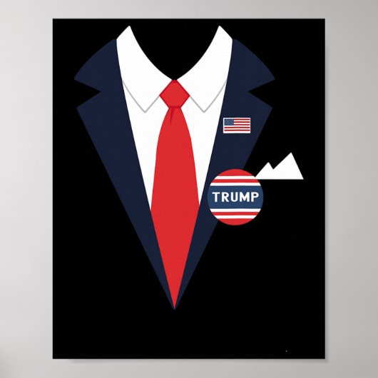 Donald Trump Halloween Costume Funny Kids Anzug Poster (Vorne)