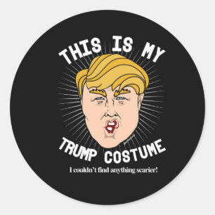 Donald Trump Halloween-Kostüm - Ich konnte kein Runder Aufkleber