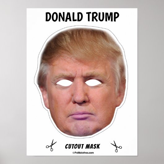 Donald Trump Halloween Mask Poster (Vorne)