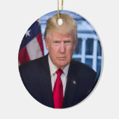 DONALD TRUMP HANDSOME PORTRAIT CHRISTMAS ORNANATIO KERAMIK ORNAMENT (Links)