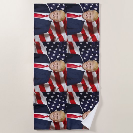 DONALD TRUMP HANDSOME Strandtücher (Vorderseite)