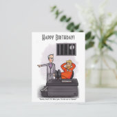 Donald Trump Happy Birthday Postcard Postkarte (Stehend Vorderseite)