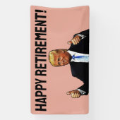 DONALD TRUMP HAPPY RETIREMENT PARTY BANNER (Vertikal)