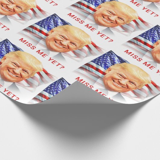 Donald Trump hat mich doch verfehlt? Geschenkpapier (Ecke)