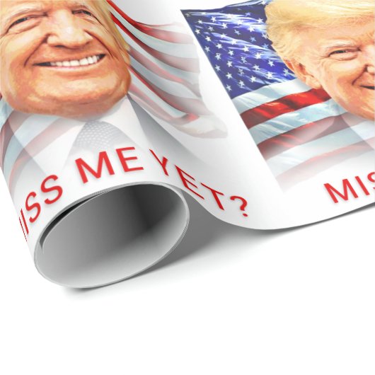 Donald Trump hat mich doch verfehlt? Geschenkpapier (Rolleneckpunkt)