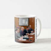 Donald Trump hat Mugshot-Tasse festgenommen Kaffeetasse (VorderseiteRechts)