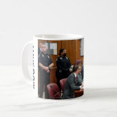 Donald Trump hat Mugshot-Tasse festgenommen Kaffeetasse (Vorderseite Links)