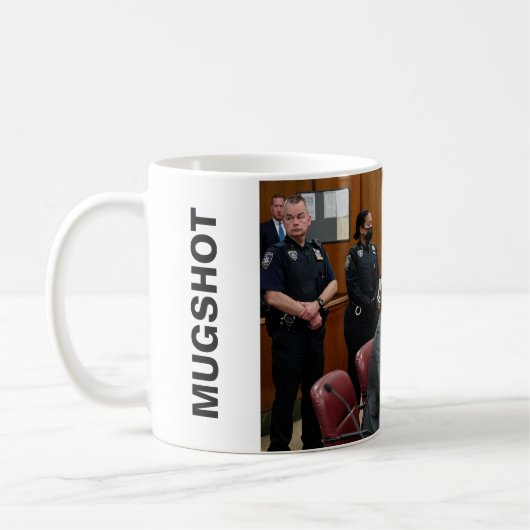 Donald Trump hat Mugshot-Tasse festgenommen Kaffeetasse (Links)