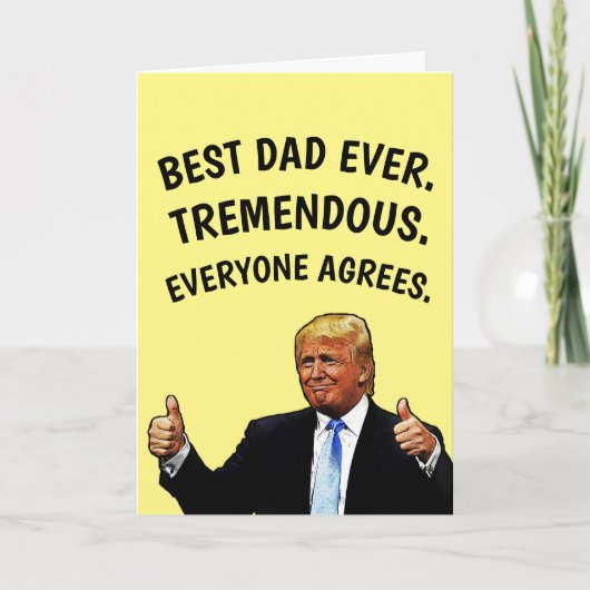 DONALD TRUMP HELLO CARD FÜR VATER! KARTE (Vorderseite)