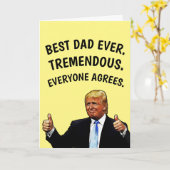 DONALD TRUMP HELLO CARD FÜR VATER! KARTE (Gelbe Blume)
