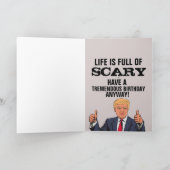 DONALD TRUMP & HILLARY CLINTON FUNNY BIRTHDAY Card Karte (Innenseite)