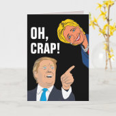 DONALD TRUMP & HILLARY CLINTON FUNNY BIRTHDAY Card Karte (Gelbe Blume)