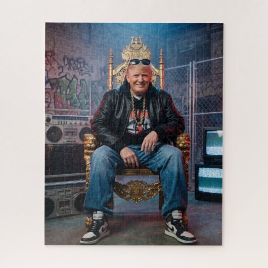Donald Trump Hip Hop Rapper  Puzzle (Vertikal)