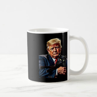 Donald Trump Holding Cat Graphic Funny Political M Kaffeetasse