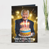 DONALD TRUMP HUMOROUS BIRTHDAY CARD KARTE (Vorderseite)
