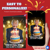 DONALD TRUMP HUMOROUS BIRTHDAY CARD KARTE