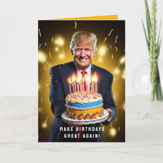 DONALD TRUMP HUMOROUS BIRTHDAY CARD KARTE