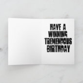 DONALD TRUMP HUMOROUS BIRTHDAY CARD KARTE (Innenseite)